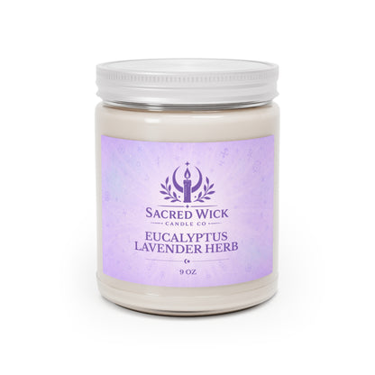 9oz Eucalyptus Lavender Herb Soy Candle