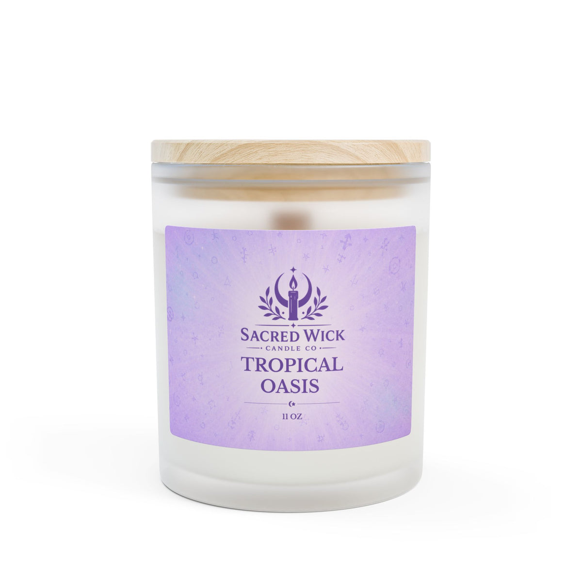 11 oz Tropical Oasis Wood Wick Soy Candle