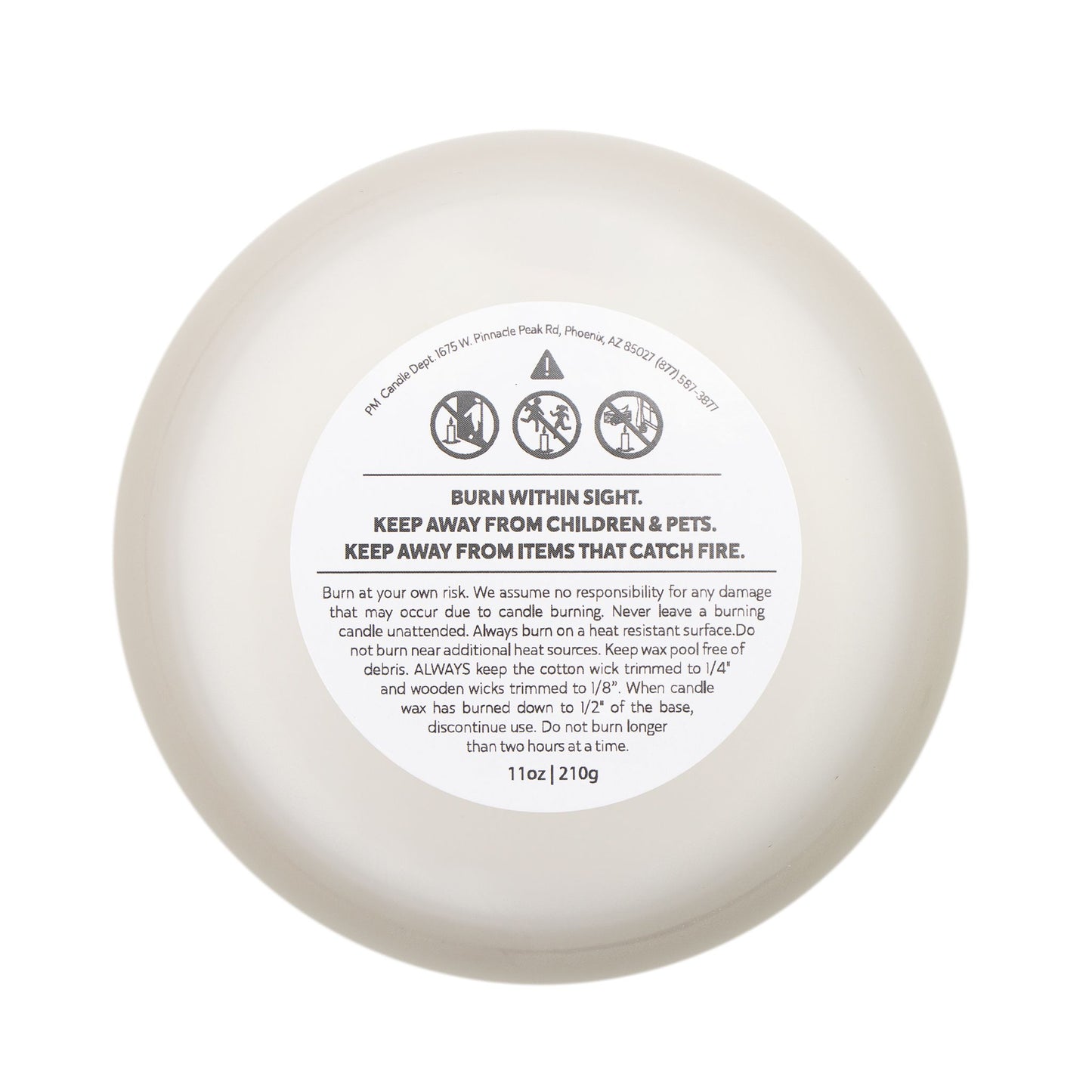 11oz Fraser Fir Frosted Glass Candle